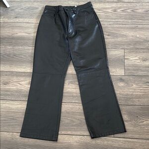 Vaudeville Black Leather Pants